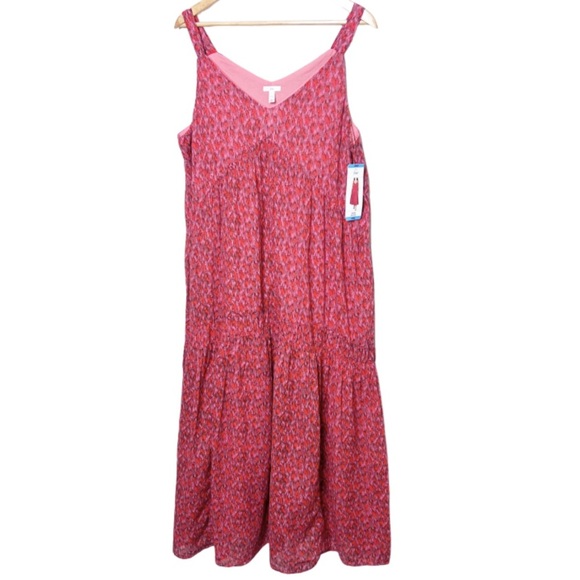 New with Tags Joie Women's Tea Rose Tiered Relaxed Fit Cotton Summer Maxi Dress - Picture 4 of 16